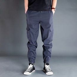 Men's Pants Summer Joggers Cargo Clothes Deep Crotch Trendy Casual Trousers