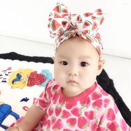 Hats Infant Beanie Turban Hat Baby Hair Bows Po Props Cap Floral Girls Top Knot Bow Stretchy Headwraps H263D