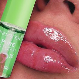 Lip Gloss Transparent Moisturising Natural Aloe Essence Nutritious Lipstick Waterproof Lasting Reduce Lines Care Cosmetics