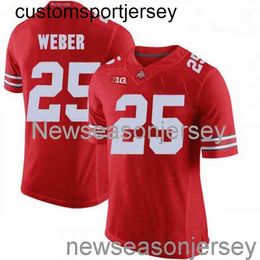 Stitched 25 Mike Weber Ohio State Buckeyes Red 2020 NCAA Football Jersey Custom any name number XS-5XL 6XL