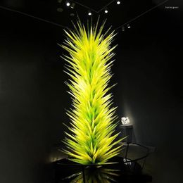 Floor Lamps Decorative Hand Blown Murano Glass Sculpture 200 Cm High El Item Type Indoor Green Lamp