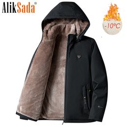 Mens Vests 5XL Winter Casual Classic Warm Thick Fleece Parkas Jacket Coat Autumn Fashion Pockets Windproof Parka Plus Size 221130