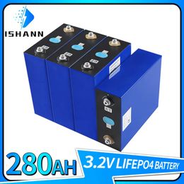 Brand New 4PCS 3.2V Lifepo4 280Ah Grade A Iron phosphate battery DIY 24V 48V battery Solar Power System RV Cells EU US TAX FREE