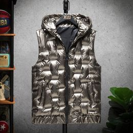 Men's Vests Arrival Men Vest Autumn Winter Coat Cotton Padded Warm Fashion Handsome Loose Casual Plus Size L XL 2XL 3XL 4XL 221130