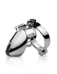 Metal Chastity Device Small Penis Cage Lock Shackle Cock Ring Male Sex Toy