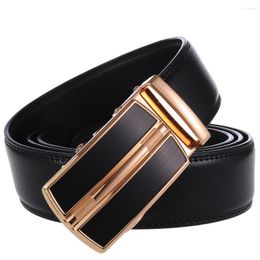 Belts 2022 Fashion Top Sale Designer Cowskin Belt Men Luxury Strap Automatic Buckle Male Brand Genuine Leather