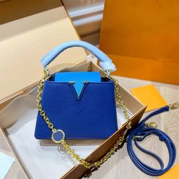 Capu Bags designer bags shoulder tote bag luxury handbags fashion crossbody purses lady shopping totes woman cross body Flower Chain Cowhide Leather 5A