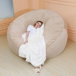 Chair Covers 5FT6FT7FT Lazy Sofa Giant Bean Bag Cover 2022 High Quality Soft Comfortable Fluffy Faux Fur