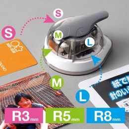 Other Home Storage Organization R3R5R8 DIY Corner Rounder Card Paper Punch Circle Pattern Po Cutter Tool Notebook Scrapbook Puncher Cards Craft DIY Tool 221130