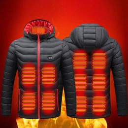 Men's Vests Electric Heated Jacket Winter Warm Self Heating USB Charging Men Waterproof Outdoor Sports Women 221130