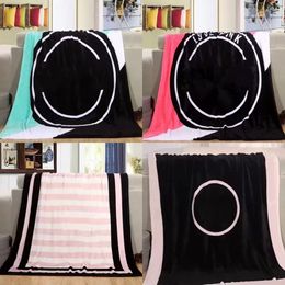 Black Pink Colors Blanket Soft Coral Velvet Beach Towel Blankets Air Conditioning Rugs Comfortable Carpet FY7653 P1130