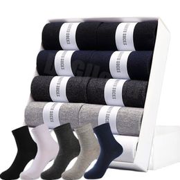 Mens Socks 35Pairs Business Men Style Black Soft Cotton Breathable Summer Winter Male Plus Size 6514 221130