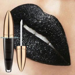 Lip Gloss Brand Shimmer Black Colours Cosmetic Waterproof Pigment Blue Shining Glitter Liquid Lipstick Makeup Kit