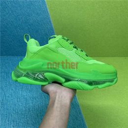 Casual Shoes Mens Sneakers Women Trainers Clear Sole Turquoise White Grey Yellow Black Pink Neon Fuchsia Beige Red Green