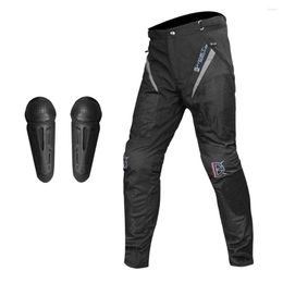 Motorcycle Apparel Pants Men Motocross Oxford Trousers Riding With Removable Protector Guards