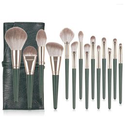 Storage Boxes Professional 14 Pcs Makeup Brushes Set For Cosmetic Foundation Powder Blush Eyeshadow Kabuki Blending Brush Beauty Tool