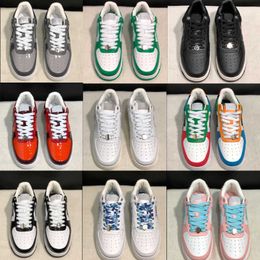 camouflage sneakers trainers NZ - Designer Sneakers Mens Platform Casual Shoes SK8 BapeSta Trainers Camo Black White Green Red Orange Camouflage Men Women Sports Sneakers Shoe Fashion 368