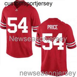 Stitched 2020 54 Billy Price Ohio State Buckeyes Red NCAA Football Jersey Custom any name number XS-5XL 6XL