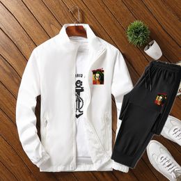 Men's Tracksuits Spring and Autumn Halloween Funny Print Men's Windbreaker Cycling Sports Suit Baseball JacketPants Casual 2PCs 220930