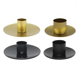 Candle Holders Iron Pillar Holder Round Home Decor Table Centerpiece Nordic Candlestick For Party Holiday Mantel Ornaments