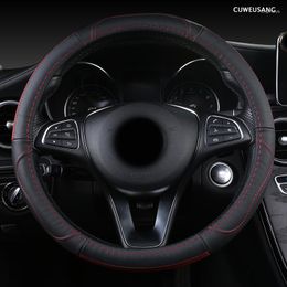 Крышка рулевого колеса Cuweusang кожаная автомобиль для Audis A1 A3 A4 A4L A5 A6L A7 A8 Q3 Q5 Q5 Q5 Q5