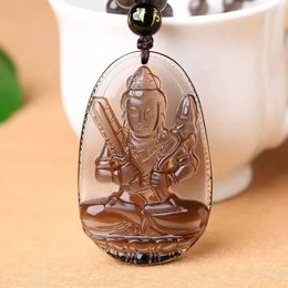 Pendant Necklaces Natural Kinds Of Obsidian Vanity Hidden Bodhisattva Necklace With Rope