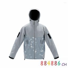 Men's Trench Coats Black Gray Men Women Multi Functional Outdoor Stormsuit Waterproof Windproof Mountaineering Clothes Sports Walking