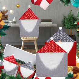 Chair Covers 1pc Non-woven Cover Christmas Decoration For Home Table Dinner Back Decor Year Party Supplies Xmas #t2p