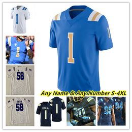 Koszulki piłkarskie UCLA Bruins College Dorian Thompson-Robinson Ethan Garbers Zach Charbonnet Keegan Jones TJ Harden Jake Bobo Kazmeir Allen Josiah Norwood Loya 4XL