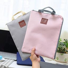 Storage Bags Waterproof Documents Bag Portable Rectangle Office Handbag A4 Briefcase Man Business Handbags School Stationery