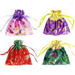Christmas Decorations Y1QB Large Cloth Food Container Bakery Bags Candy Wrapping Gift
