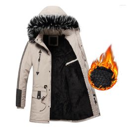 Men's Trench Coats Winter Outdoor Men's Coat Windbreaker Hooded Warm Outwear With Zipper For Men Casual Autumn Jacket Male 2022