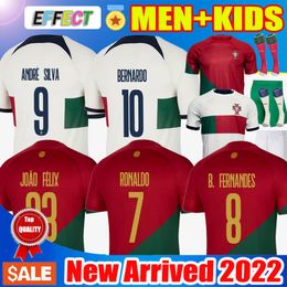 -2020 2021 Portugal maillot de football RONALDO ANDRE SILVA PEPE J.MARIO QUARESMA BERNARDO NANI EDER enfants maillots de football de l'équipe nationale Soccer Jerseys