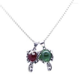 Pendant Necklaces Rany&Roy Huge Stone Lady 316L Stainless Steel Jewellery Skull Fashion