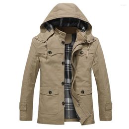 Men's Trench Coats Classics Men's Windbreaker Jacket Fashion Commerce High Quality Coat