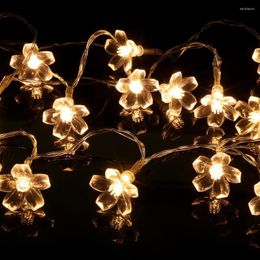 Strings Battery Operated Flower Plum String Lights 1.5M 10leds For Christmas/Festival/Holiday Party Home Decoration Led Light Decor.