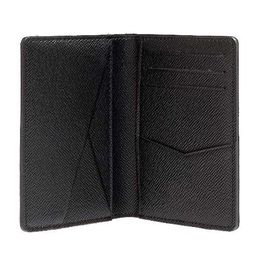 leather organiser bag UK - Shipmet N63143 Pocket Organiser Wallet Mens Genuine Leather Wallets Card holder ID wallet Bi-fold bags High quality Thin Card292T