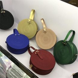 Evening Bags Fashion Women Small PVC Handbags Messenger High Quality Crossbody For Casual Weave Ladies Purse Shoulder Bag