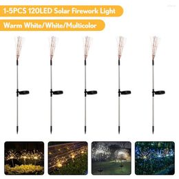 Solar Firework Ground Lawn Light For Garden Courtyard Landscape Decorative Lighting Lamp Outdoor Waterproof Grass