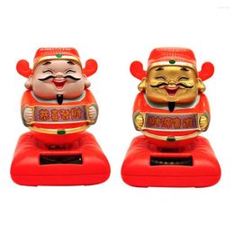 Interior Decorations Solar Dancing Lucky Figures Car Dashboard Decoration Ornament For Home Table