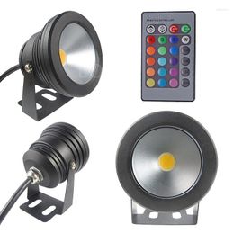 LED Flood Pool Lamp IP65 Waterproof Outdoor Decoration Light Spot With Remote For Yard Patio Lawn Wall