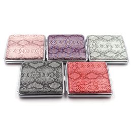 Cool Colourful Snakeskins Cigarette Case Holder Dry Herb Tobacco Storage Cover Box Portable Elastic Rubber Clip Innovative Protective Shell Smoking Stash Cases