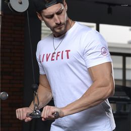 Men's T Shirts Summer Sport Shirt Mens Joggers Running Men Gym Slim Fit Tops Sportwear Fitness Tee Male Cotton Bodybuilding T-Shirt