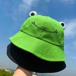 Hats 2022 Frog Bucket Hat For Women Summer Spring Plain Female Panama Outdoor Hiking Beach Fishing Cap Sunscreen Woman Sunhat Bob