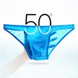 Underpants Men Briefs U Convex Soft Bikini Super Thin Male Panties Gay Funny Bulge Penis Pouch Jockstraps Lingerie Underwear