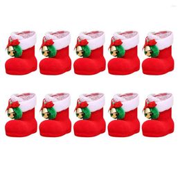Christmas Decorations Sugar Storage Boots Xmas Decor For Tree Shoe Style Candy Holder Home Decoration Present Basket Plastic Table Ornaments