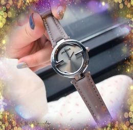 genuine leather quartz fashion watches women dress bee double g shape watch Classic Generous good looking female wristwatch favorite Christmas gifts