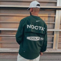 Men's Hoodies US version nocta Golf co branded draw breathable quick drying leisure sports T-shirt long sleeve round neck summer Motion design 47ess