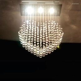 Pendant Lamps Mdoern Crystal Lamp Modern Simple Ceiling Restaurant Chandelier Heart Love Wedding Warm Bedroom Lighting Fixture