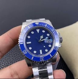 Men's mechanical watch Blue Water Ghost 40mm dial excellent 2836 movement automatic chain silver stainless steel case sports leisure watch with luminous